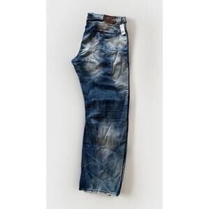 NWT AKOO Jeans Mens 44 x 34 Acid Wash Denim Streetwear Hip Hop